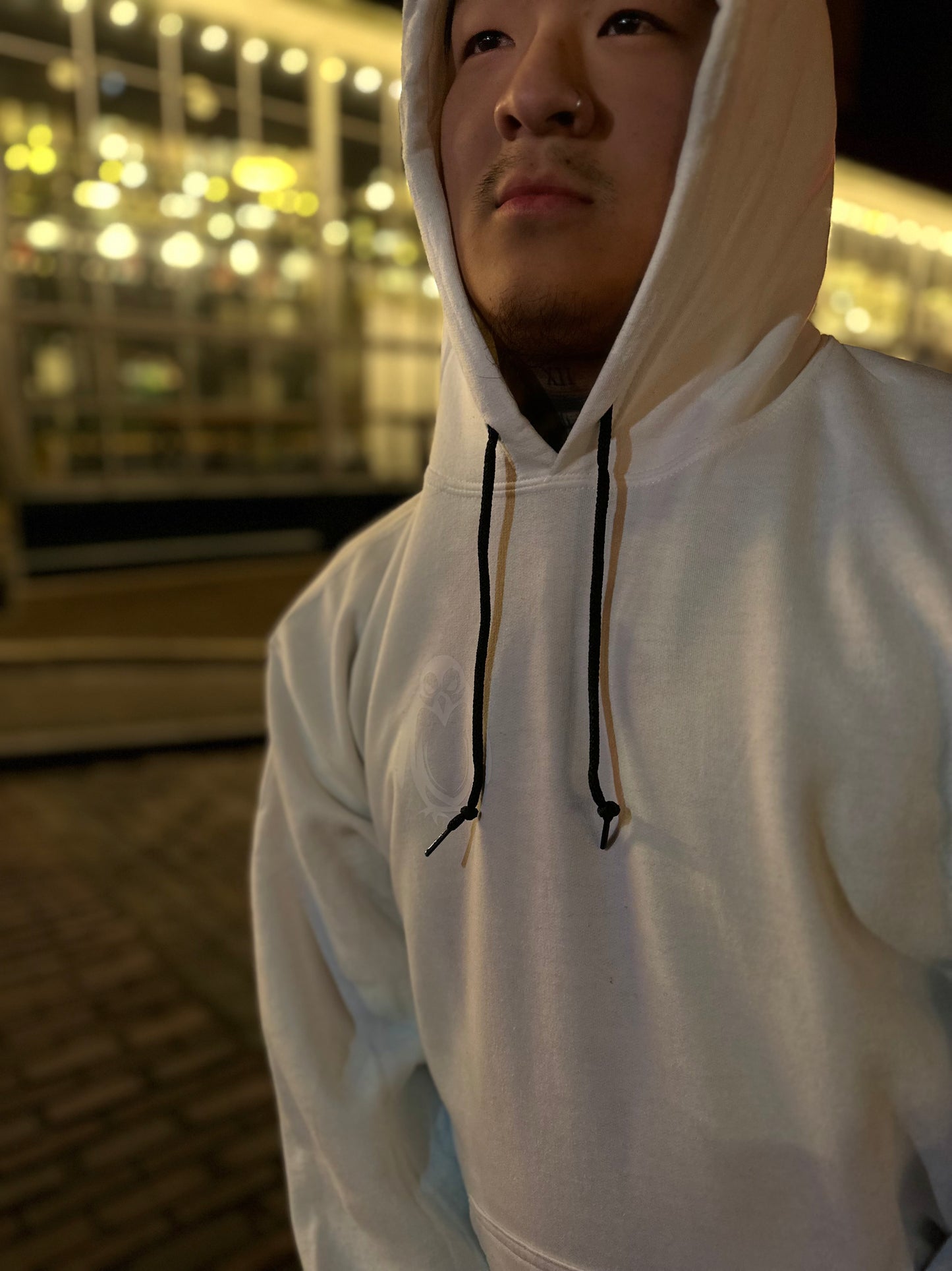 White/White Hoodie